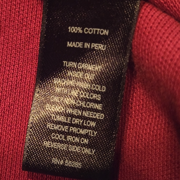 Express Pique Polo red white Lion mens size XL NWOT - Picture 9 of 9
